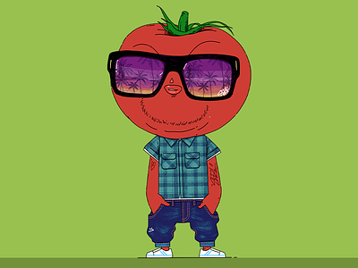Tomato applepencil character design illustration ipadpro procreate