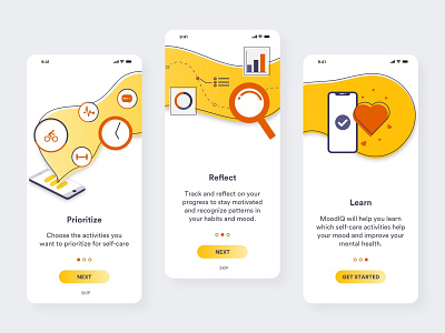 Onboarding Screens app design ios ios app logo mobile app onboarding onboarding illustration onboarding screen onboarding screens onboarding ui ui ui ux design user experience ux vector