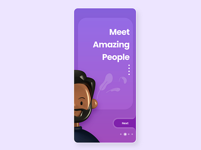 Aesthetic Onboarding App Screen