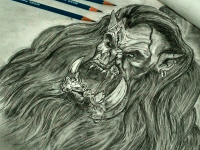 Warcraft- Orc Beast Sketch