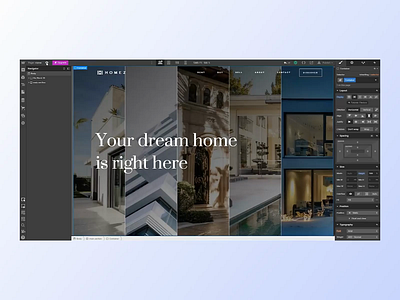 Luxury State Agent - Web Hero Project animation hero hero section real estate real estate agency state agent ui web design webflow