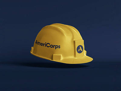 AmeriCorps americorps art direction brand identity branding construction hat design graphic design hat logo