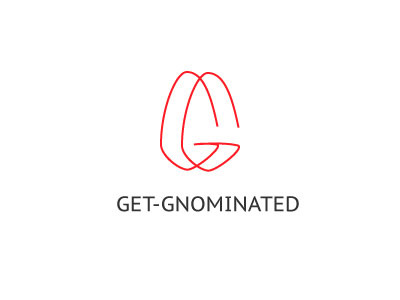 Get Gnominated Logo branding design gnome graphic identity logo logomark simple