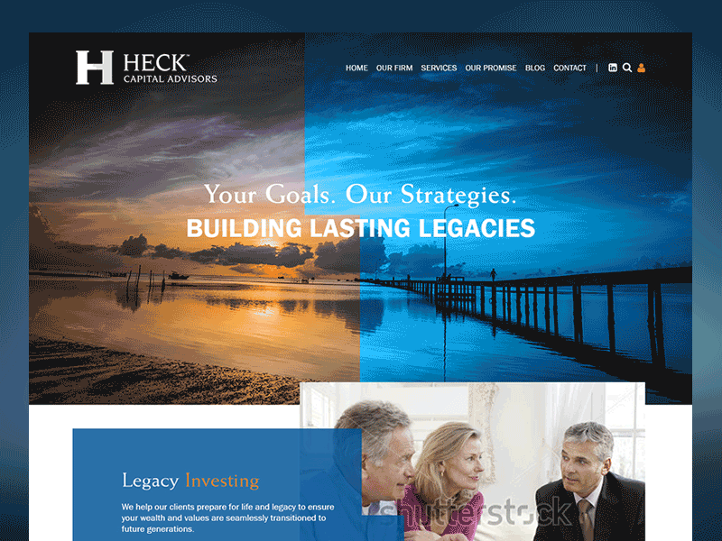 HeckCapital Mockup branding button concept design interface landing page minimalistic mockup site visual design web website
