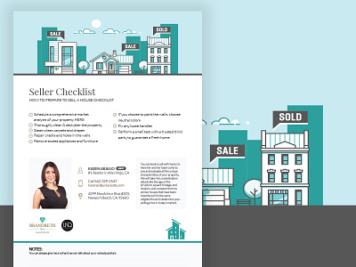 Seller Checklist bio brochure checklist illustrator pdf profile seller