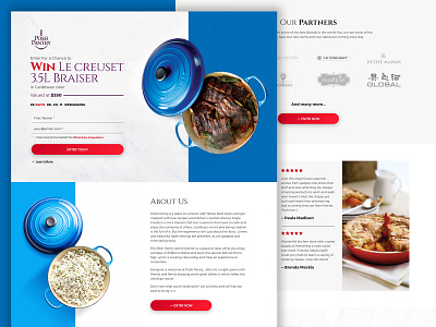 Landing Page design cooking creativity design food freestyle graphic design homepage landing landing page main page ui web webdesign