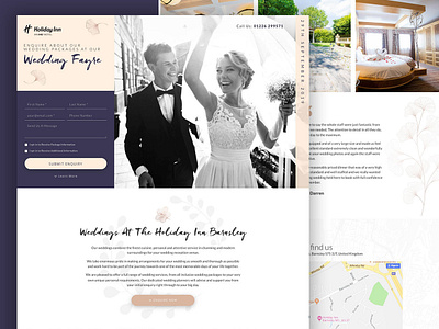 Wedding Landing Page creativity design freestyle graphic design holiday homepage landing landing page main page ui web webdesign wedding