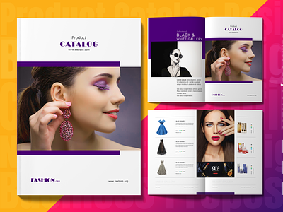 indesign product catalog fashion brochure template menu design