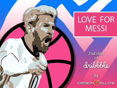 My 2nd Shot , only for Messi and Dribbble lover