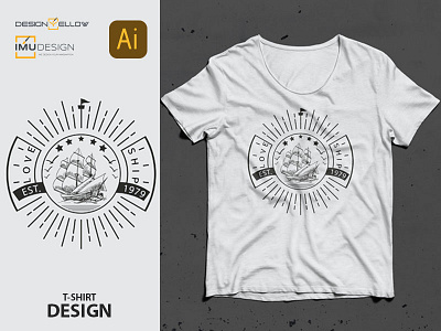 T-SHIRT DESIGN ( art character design illustration love modern outline print ship t shirt traditional typography