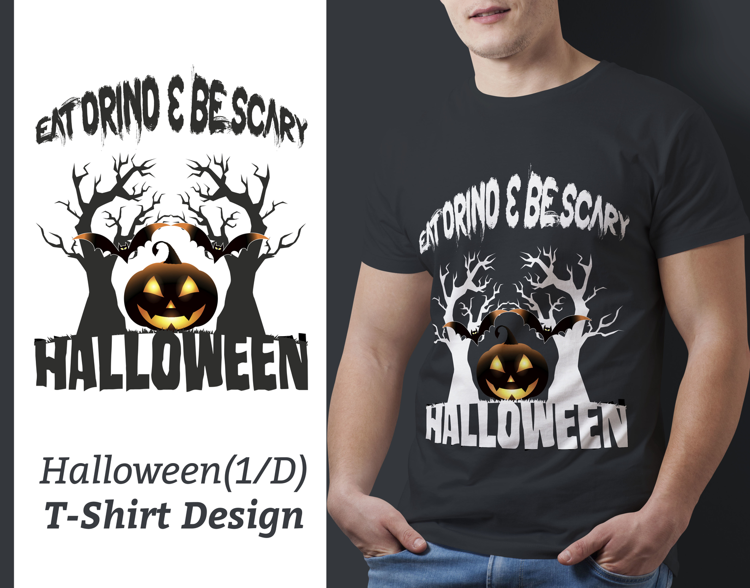 Halloween TShirt Design, Halloween, TShirt by Imran Hasan Imu on Dribbble