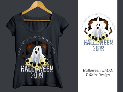 Woman T Shirt Halloween T-Shirt Design, Halloween, T-Shirt