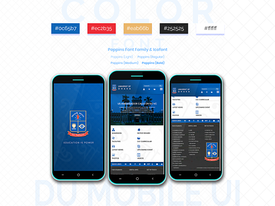 Mobile App UI redesign of Dhaka University.