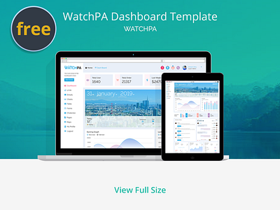 WatchPA Admin Dashboard Template Design