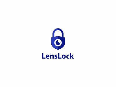 Reject Logo for LensLock branding icon lettermark logo logo design
