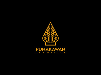 Logo for Punakawan Law Office branding icon law firm lettering lettermark logo logo design