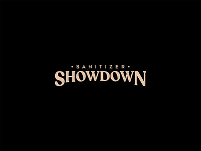 Reject Logo for Showdown Sanitizer branding lettering lettermark logo logo design sanitizer