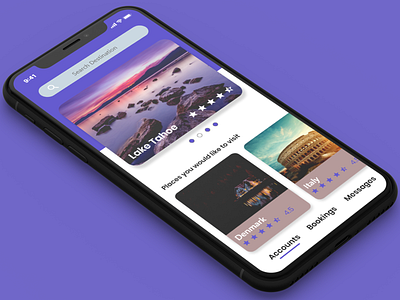 Travel App UI Concept