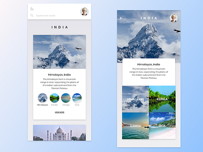 Travel App UI | Adobe XD