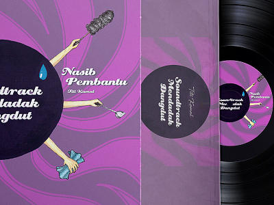 Ost Mendadak Dangdude art artwork coloring cover dangdut design digital illustration manual music soundtrack vinyl
