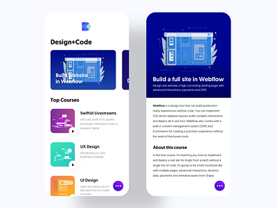 Design Code app code design friendly interfaces iphone x ui ux webflow