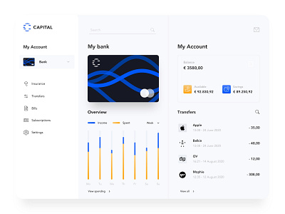 Capital design interfaces ui ux