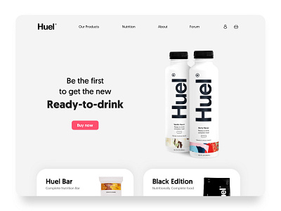 Huel Bottles by Garage Design Studio on Dribbble