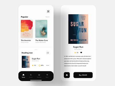 Book Store Design. app books design ecommerce interfaces ui ux