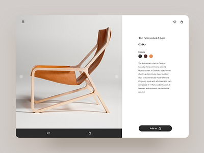 Branding concept, online furniture store design ui ux website