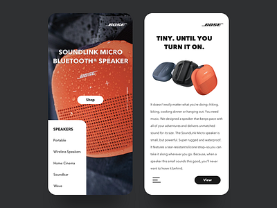 Bose app design friendly gadgets interfaces ui ux