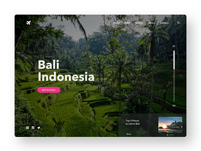 Bali Landing Page design friendly insterface interfaces logo ui ux website