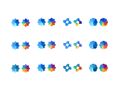 Energy logo color explorations energy flat logo minimal movement spin ui