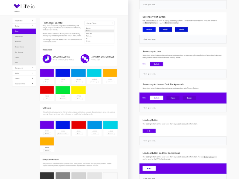 Life.io Web Style Guide