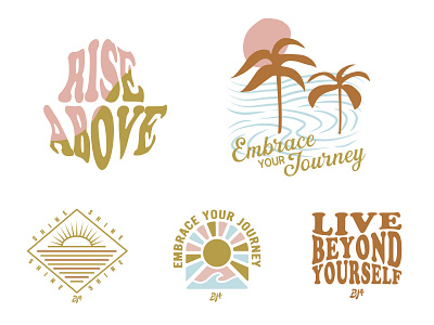 Logo Designs brand branding color design illustration illustrator logo surf