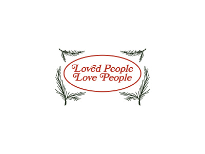 Loved People Love People branding christmas church color design illustration illustrator minimalistic typography
