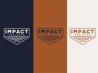 Impact Projects branding color community community service design illustrator impact logo minimalistic non profit nonprofit typography