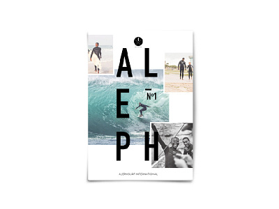 Aleph Surf International Magazine cover layout magazine surf typography