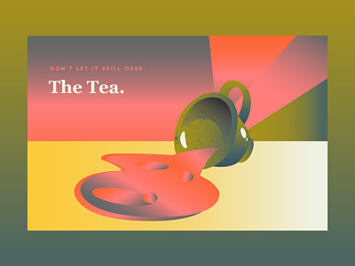 The Tea branding color design designer gradiant gradient gradient color gradient design graphic graphic design green illustration illustrator tea texture vector