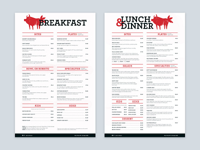 Groovy Beast Menu Design