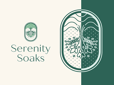 Serenity Soaks Logo Design