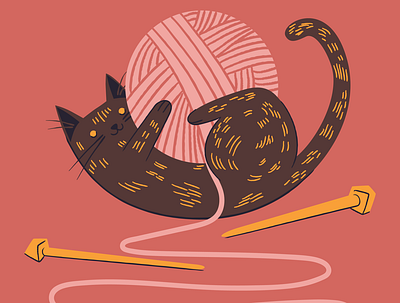 Catlendar 2022 - February calendar cat design drawing february illustration vector