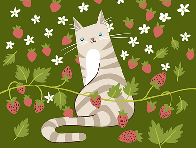 Catlendar 2022 - June calendar cat design drawing illustration june vector