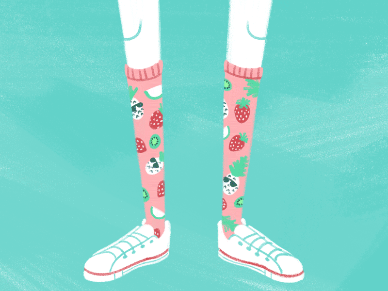 Socks by Sara Wasserboehr on Dribbble