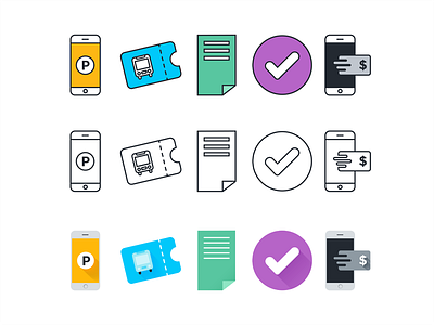 Product Icons design expereimentation flat icon icons material design