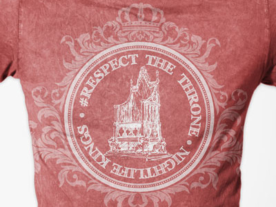 Respect The Throne - T-Shirt Design for Nightlife Kings design illustration tshirt