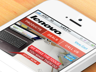 Lenovo - Mobile Website design ecommerce lenovo mcommerce mobile web mobile website