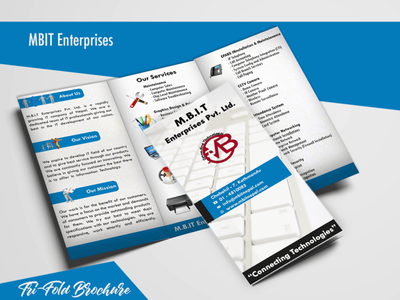 Mbit Enterprises Brochure design/trifiold