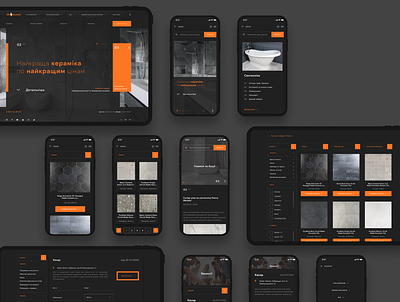 LeoCeramika App Design app design dark app dark theme dark ui design ui