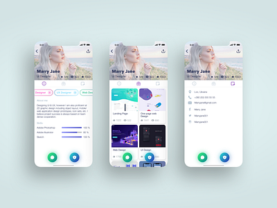 Profile Screens account app design categories icons design payment app profile design