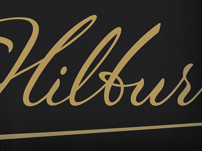 J.Hilburn Revised Script Logo branding fashion lettering logo script type